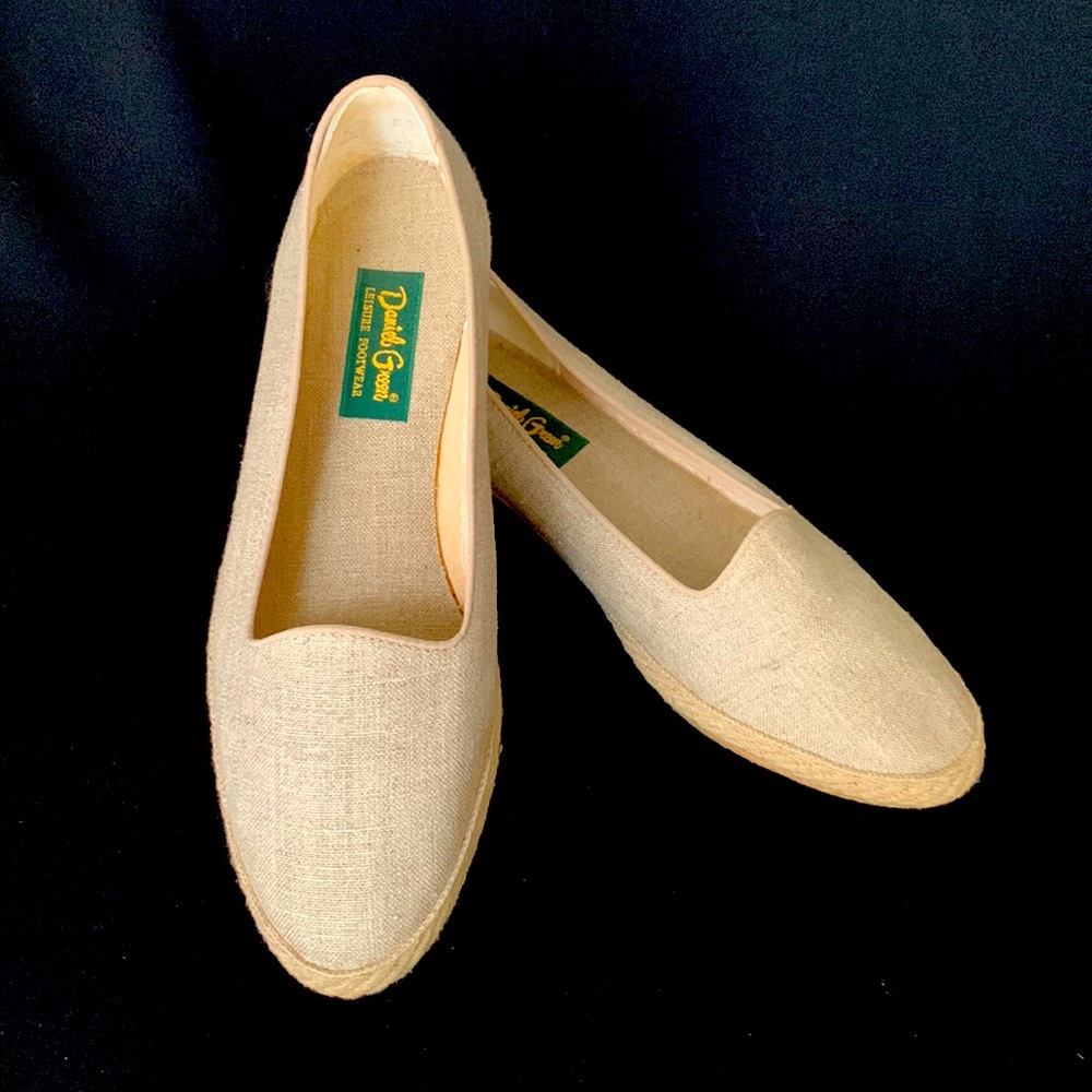 Vintage Daniel Green Canvas Espadrilles
